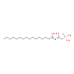 ChemSpider 2D Image | [2-Hydroxy-2-(palmitoylamino)ethyl]phosphonic acid | C18H38NO5P