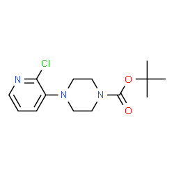 ChemSpider 2D Image | 3-(4-BOC-piperazino)-2-chloropyridine | C14H20ClN3O2