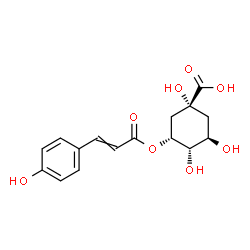 ChemSpider 2D Image | 3-p-coumaroylquinic acid | C16H18O8
