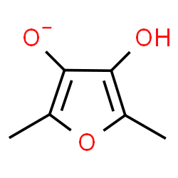 ChemSpider 2D Image | 4-Hydroxy-2,5-dimethyl-3-furanolate | C6H7O3