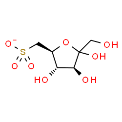 ChemSpider 2D Image | 6-Deoxy-6-sulfonato-D-fructofuranose | C6H11O8S