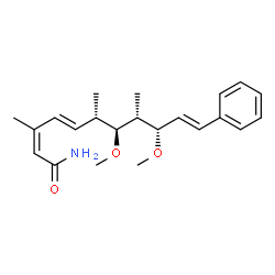 ChemSpider 2D Image | (2Z,4E,6S,7S,8R,9S,10E)-7,9-Dimethoxy-3,6,8-trimethyl-11-phenyl-2,4,10-undecatrienamide | C22H31NO3