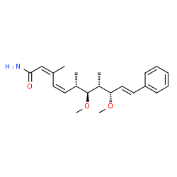 ChemSpider 2D Image | (2Z,4Z,6S,7S,8R,9S,10E)-7,9-Dimethoxy-3,6,8-trimethyl-11-phenyl-2,4,10-undecatrienamide | C22H31NO3
