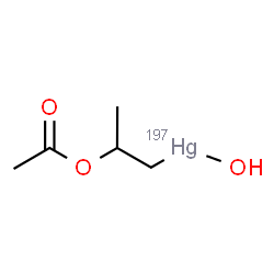 ChemSpider 2D Image | (2-Acetoxypropyl)(hydroxy)(~197~Hg)mercury | C5H10197HgO3