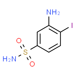 ChemSpider 2D Image | 3-Amino-4-iodobenzenesulfonamide | C6H7IN2O2S