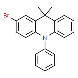 ChemSpider 2D Image | 2-Bromo-9,9-dimethyl-10-phenyl-9,10-dihydroacridine | C21H18BrN
