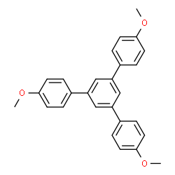 ChemSpider 2D Image | 1,3,5-Tris(4'-methoxyphenyl)benzene | C27H24O3