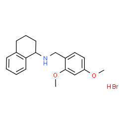 ChemSpider 2D Image | N-(2,4-Dimethoxybenzyl)-1,2,3,4-tetrahydro-1-naphthalenamine hydrobromide (1:1) | C19H24BrNO2