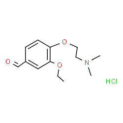 ChemSpider 2D Image | 4-[2-(dimethylamino)ethoxy]-3-ethoxybenzaldehyde hydrochloride | C13H20ClNO3