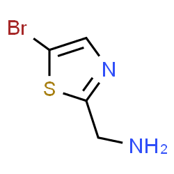 ChemSpider 2D Image | (5-bromothiazol-2-yl)methanamine | C4H5BrN2S