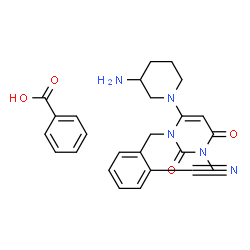 ChemSpider 2D Image | Alogliptin benzoate | C25H27N5O4