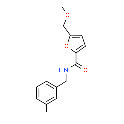ChemSpider 2D Image | N-(3-Fluorobenzyl)-5-(methoxymethyl)-2-furamide | C14H14FNO3