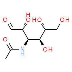 ChemSpider 2D Image | 3-Acetamido-3-deoxy-D-allose | C8H15NO6