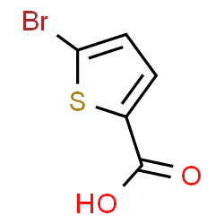 ChemSpider 2D Image | 5-Bromo-2-thiophenecarboxylic acid | C5H3BrO2S