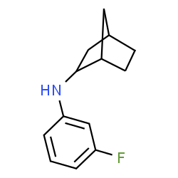 ChemSpider 2D Image | N-(3-Fluorophenyl)bicyclo[2.2.1]heptan-2-amine | C13H16FN