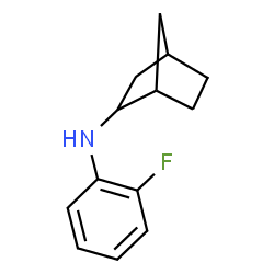ChemSpider 2D Image | N-(2-Fluorophenyl)bicyclo[2.2.1]heptan-2-amine | C13H16FN