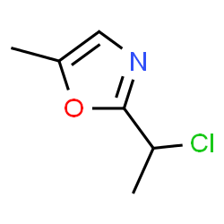 ChemSpider 2D Image | 2-(1-Chloroethyl)-5-methyl-1,3-oxazole | C6H8ClNO