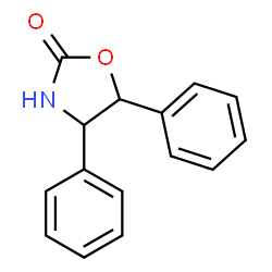 ChemSpider 2D Image | 4,5-DIPHENYL-1,3-OXAZOLIDIN-2-ONE | C15H13NO2