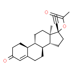 ChemSpider 2D Image | (8alpha,9beta,10alpha,13alpha,14beta)-3-Oxo-19-norpregn-4-en-20-yn-17-yl acetate | C22H28O3