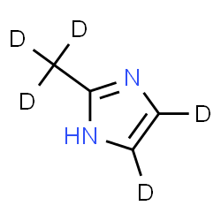 ChemSpider 2D Image | 2-(~2~H_3_)Methyl(4,5-~2~H_2_)-1H-imidazole | C4HD5N2