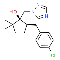 ChemSpider 2D Image | cis-metconazole | C17H22ClN3O