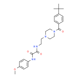ChemSpider 2D Image | N-{2-[4-(4-tert-Butylbenzoyl)piperazin-1-yl]ethyl}-N'-(4-methoxyphenyl)ethanediamide | C26H34N4O4