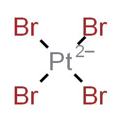 ChemSpider 2D Image | Tetrabromoplatinate(2-) | Br4Pt