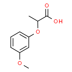 ChemSpider 2D Image | 2-(3-Methoxyphenoxy)propanoic acid | C10H12O4