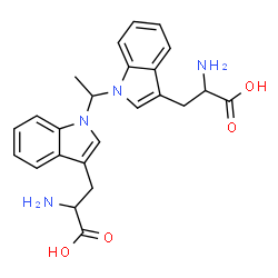 ChemSpider 2D Image | 1,1'-Ethylidenebis(tryptophan) | C24H26N4O4