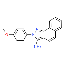 ChemSpider 2D Image | 2-(4-Methoxyphenyl)-2H-benzo[g]indazol-3-amine | C18H15N3O