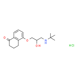 ChemSpider 2D Image | BUNOLOL HYDROCHLORIDE | C17H26ClNO3