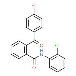 ChemSpider 2D Image | 2-(4-Bromobenzoyl)-N-(2-chlorophenyl)benzamide | C20H13BrClNO2