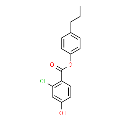 ChemSpider 2D Image | 4-Propylphenyl 2-chloro-4-hydroxybenzoate | C16H15ClO3
