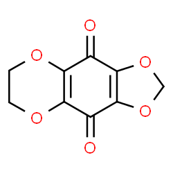 ChemSpider 2D Image | 6,7-Dihydro[1,3]dioxolo[4,5-g][1,4]benzodioxine-4,9-dione | C9H6O6