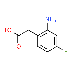ChemSpider 2D Image | (2-Amino-4-fluorophenyl)acetic acid | C8H8FNO2