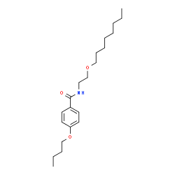 ChemSpider 2D Image | 4-Butoxy-N-[2-(octyloxy)ethyl]benzamide | C21H35NO3