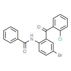 ChemSpider 2D Image | N-[4-Bromo-2-(2-chlorobenzoyl)phenyl]benzamide | C20H13BrClNO2