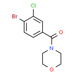 ChemSpider 2D Image | 4-(4-bromo-3-chlorobenzoyl)morpholine | C11H11BrClNO2