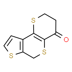 ChemSpider 2D Image | 2,3-Dihydrothieno[3,2-d]thiopyrano[3,2-b]thiopyran-4(6H)-one | C10H8OS3