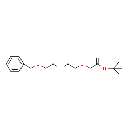 ChemSpider 2D Image | 2-Methyl-2-propanyl {2-[2-(benzyloxy)ethoxy]ethoxy}acetate | C17H26O5