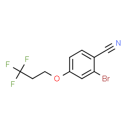 ChemSpider 2D Image | 2-Bromo-4-(3,3,3-trifluoropropoxy)benzonitrile | C10H7BrF3NO