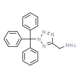 ChemSpider 2D Image | 1-(2-Trityl-2H-tetrazol-5-yl)methanamine | C21H19N5