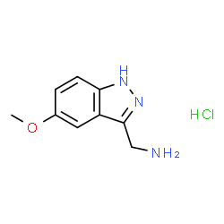 ChemSpider 2D Image | (5-Methoxy-1H-indazol-3-yl)methanamine hydrochloride | C9H12ClN3O