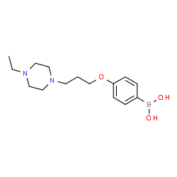 ChemSpider 2D Image | (4-(3-(4-ethylpiperazin-1-yl)propoxy)phenyl)boronic acid | C15H25BN2O3
