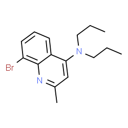 ChemSpider 2D Image | 8-Bromo-2-methyl-N,N-dipropyl-4-quinolinamine | C16H21BrN2