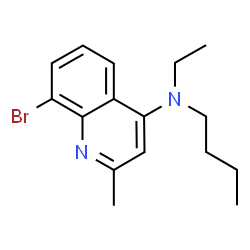 ChemSpider 2D Image | 8-Bromo-N-butyl-N-ethyl-2-methyl-4-quinolinamine | C16H21BrN2
