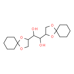 ChemSpider 2D Image | 1,2-Di(1,4-dioxaspiro[4.5]dec-2-yl)-1,2-ethanediol | C18H30O6