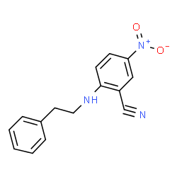 ChemSpider 2D Image | 5-Nitro-2-[(2-phenylethyl)amino]benzonitrile | C15H13N3O2