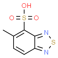 ChemSpider 2D Image | 5-Methyl-2,1,3-benzothiadiazole-4-sulfonic acid | C7H6N2O3S2
