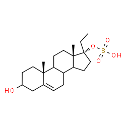 ChemSpider 2D Image | (8xi,9xi,14xi)-3-Hydroxypregn-5-en-17-yl hydrogen sulfate | C21H34O5S
